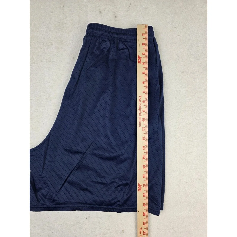 Nike Vintage Mesh Shorts Mens Large XL Blue Swoosh Gym Basketball 90s No Pockets